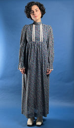 Load image into Gallery viewer, Vintage 1970s Marion Donaldson Prairie Cottage Core Maxi Floral Dress
