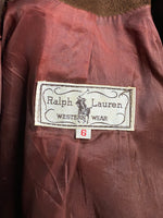 Load image into Gallery viewer, Vintage 1980s Ralph Lauren WesternWear Suede Blazer Jacket w/ Fringe
