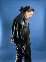 Load image into Gallery viewer, Vintage 1980s Black Leather Bikers&#39; Jacket
