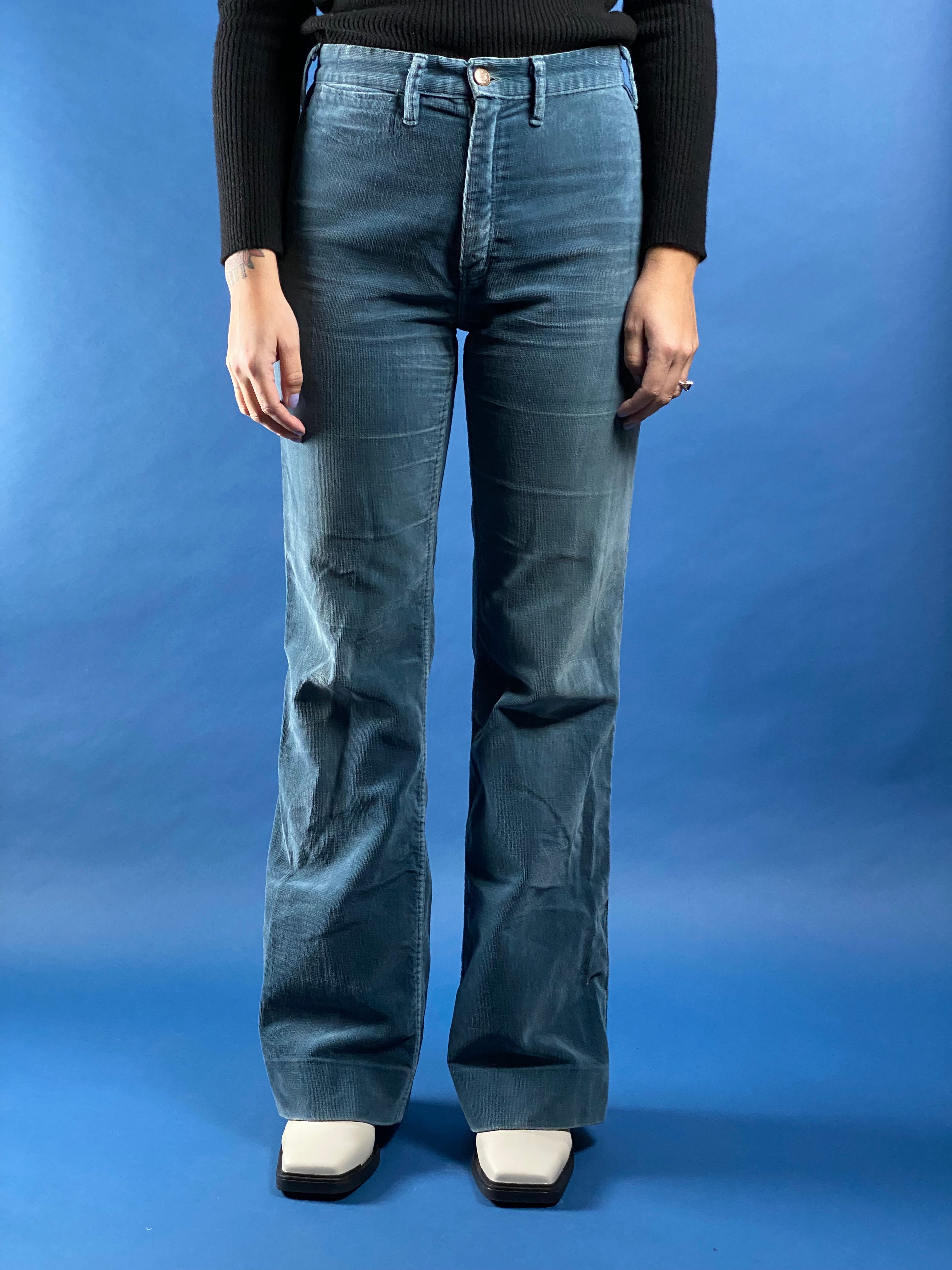 Vintage 1970s Corduroy Flare Trousers