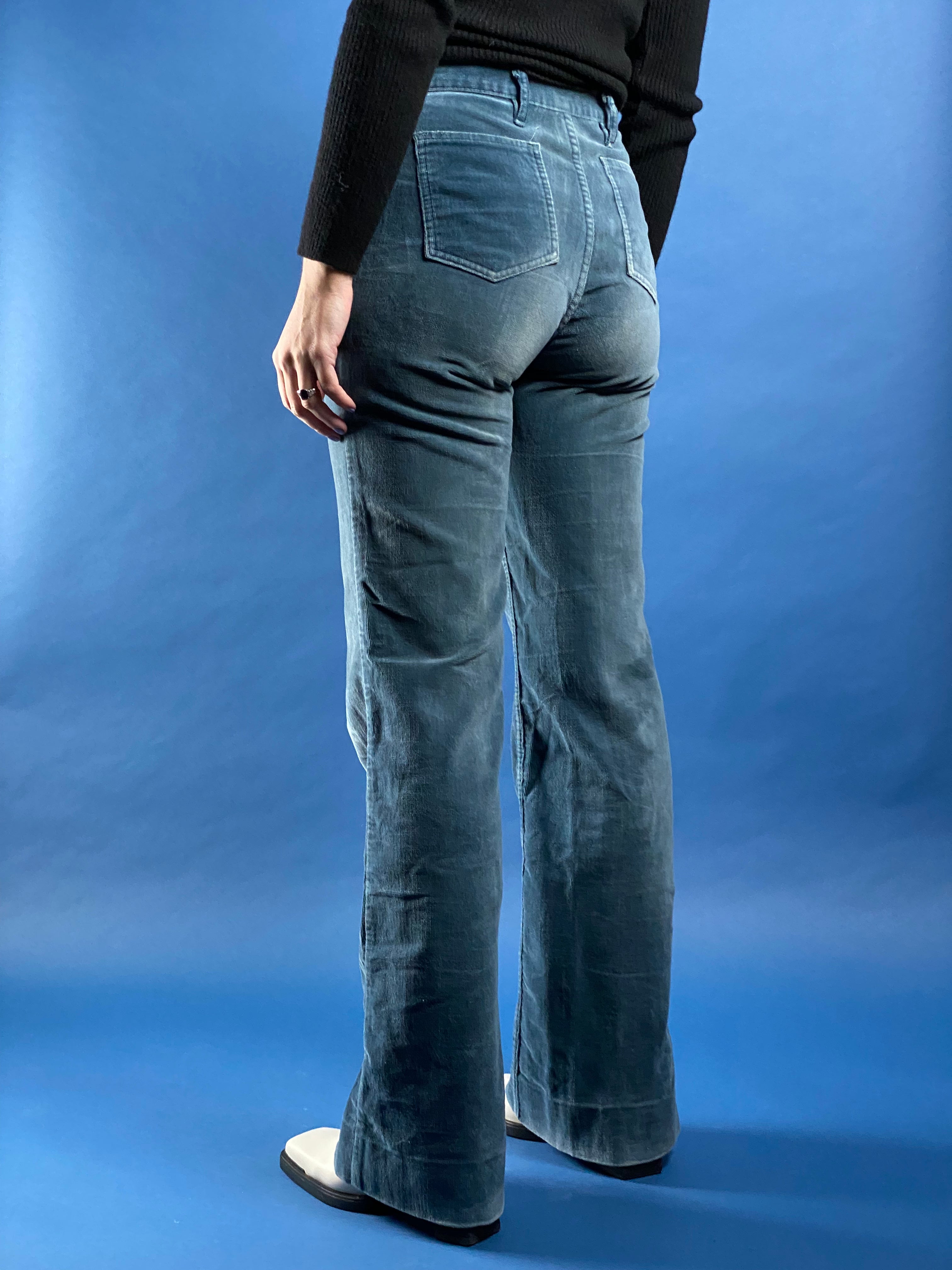 Vintage 1970s Corduroy Flare Trousers