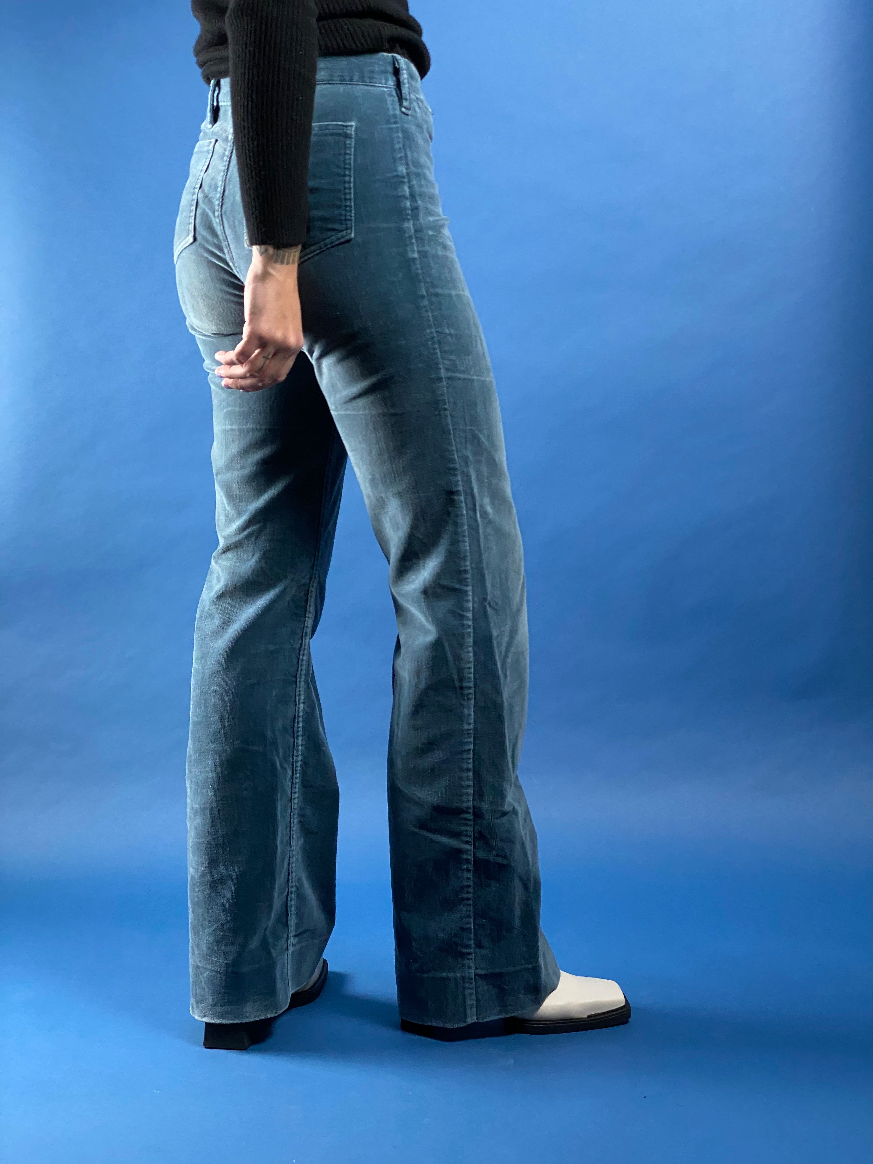 Vintage 1970s Corduroy Flare Trousers