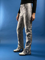 Load image into Gallery viewer, Vintage 1990s Gianfranco Ferré Silver Metallic Brocade Trousers
