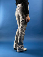 Load image into Gallery viewer, Vintage 1990s Gianfranco Ferré Silver Metallic Brocade Trousers
