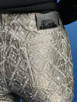 Load image into Gallery viewer, Vintage 1990s Gianfranco Ferré Silver Metallic Brocade Trousers
