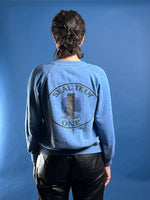 Load image into Gallery viewer, Vintage 1970s Blue 50/50 Sweatshirt w/ Seal Team One Graphic
