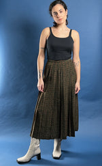 Load image into Gallery viewer, Vintage 1980s JAEGER Midi Polka Dot Pleated Skirt
