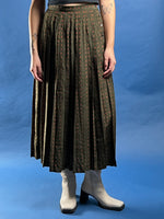 Load image into Gallery viewer, Vintage 1980s JAEGER Midi Polka Dot Pleated Skirt
