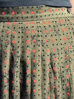 Load image into Gallery viewer, Vintage 1980s JAEGER Midi Polka Dot Pleated Skirt
