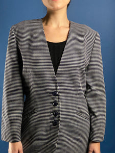 Vintage 1980s Gianfranco Ferré Abstract Pattern Blazer