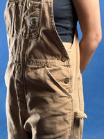 Load image into Gallery viewer, Vintage 1990s CARHARTT Tan Workwear Overalls
