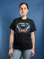 Load image into Gallery viewer, Vintage 2000s Harley Davidson Black T-shirt w/ Engine Illustration
