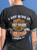 Load image into Gallery viewer, Vintage 2000s Harley Davidson Black T-shirt w/ Engine Illustration
