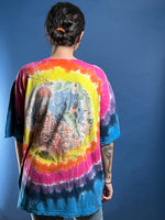 Load image into Gallery viewer, Vintage 1999 Liquid Blue Fantasy FYAK Tie Dye T-shirt
