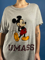 Load image into Gallery viewer, Vintage 1970s CHAMPION Mickey Mouse Grey Uni 50/50 T-shirt
