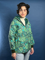 Load image into Gallery viewer, Vintage 1960s Hooded Padded Paisley Jacket
