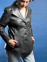 Load image into Gallery viewer, Vintage 1980s WILSONS Black Leather Jacket
