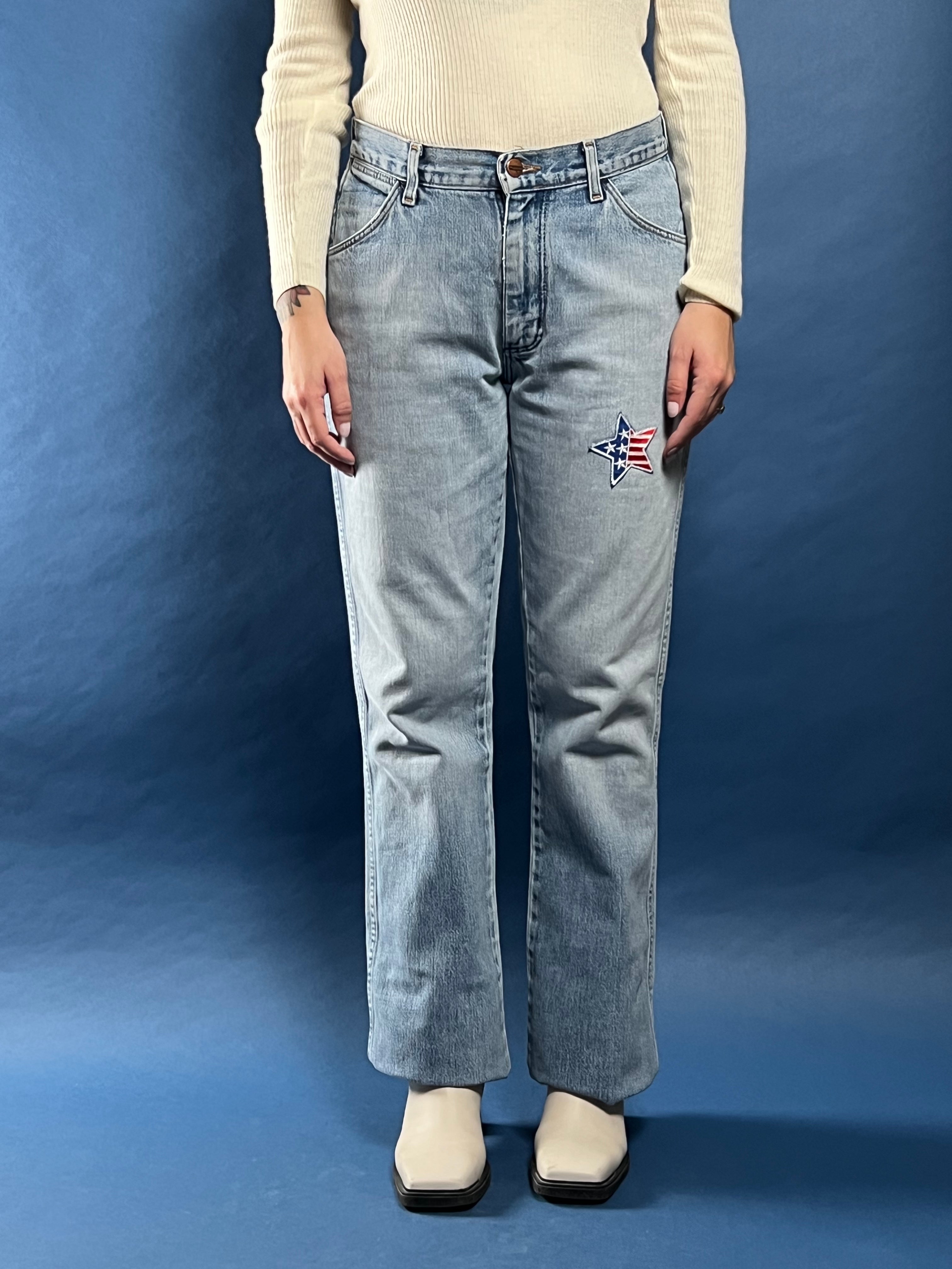 Vintage 1970s WRANGLER Light Wash Bootcut Jeans