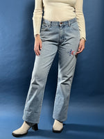 Load image into Gallery viewer, Vintage 1970s WRANGLER Light Wash Bootcut Jeans
