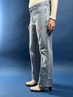 Load image into Gallery viewer, Vintage 1970s WRANGLER Light Wash Bootcut Jeans
