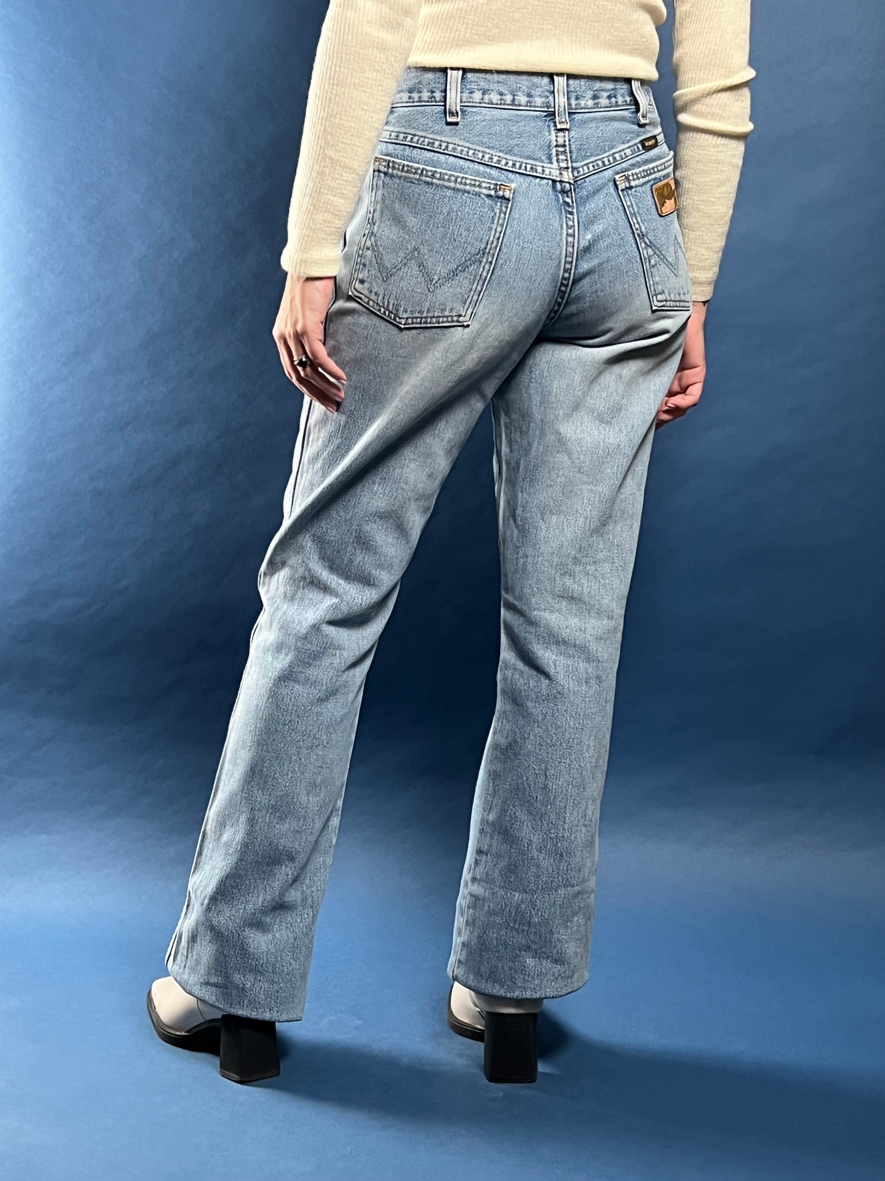 Vintage 1970s WRANGLER Light Wash Bootcut Jeans