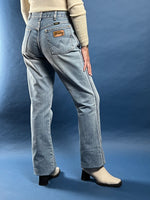 Load image into Gallery viewer, Vintage 1970s WRANGLER Light Wash Bootcut Jeans
