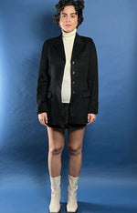 Load image into Gallery viewer, Vintage 1980s ESCADA Margaretha Ley Black Cashmere Blazer
