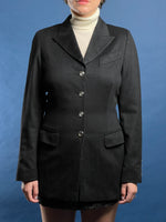 Load image into Gallery viewer, Vintage 1980s ESCADA Margaretha Ley Black Cashmere Blazer
