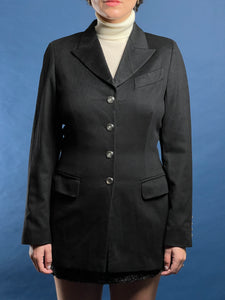 Vintage 1980s ESCADA Margaretha Ley Black Cashmere Blazer