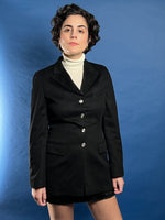 Load image into Gallery viewer, Vintage 1980s ESCADA Margaretha Ley Black Cashmere Blazer
