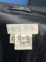 Load image into Gallery viewer, Vintage 1980s ESCADA Margaretha Ley Black Cashmere Blazer
