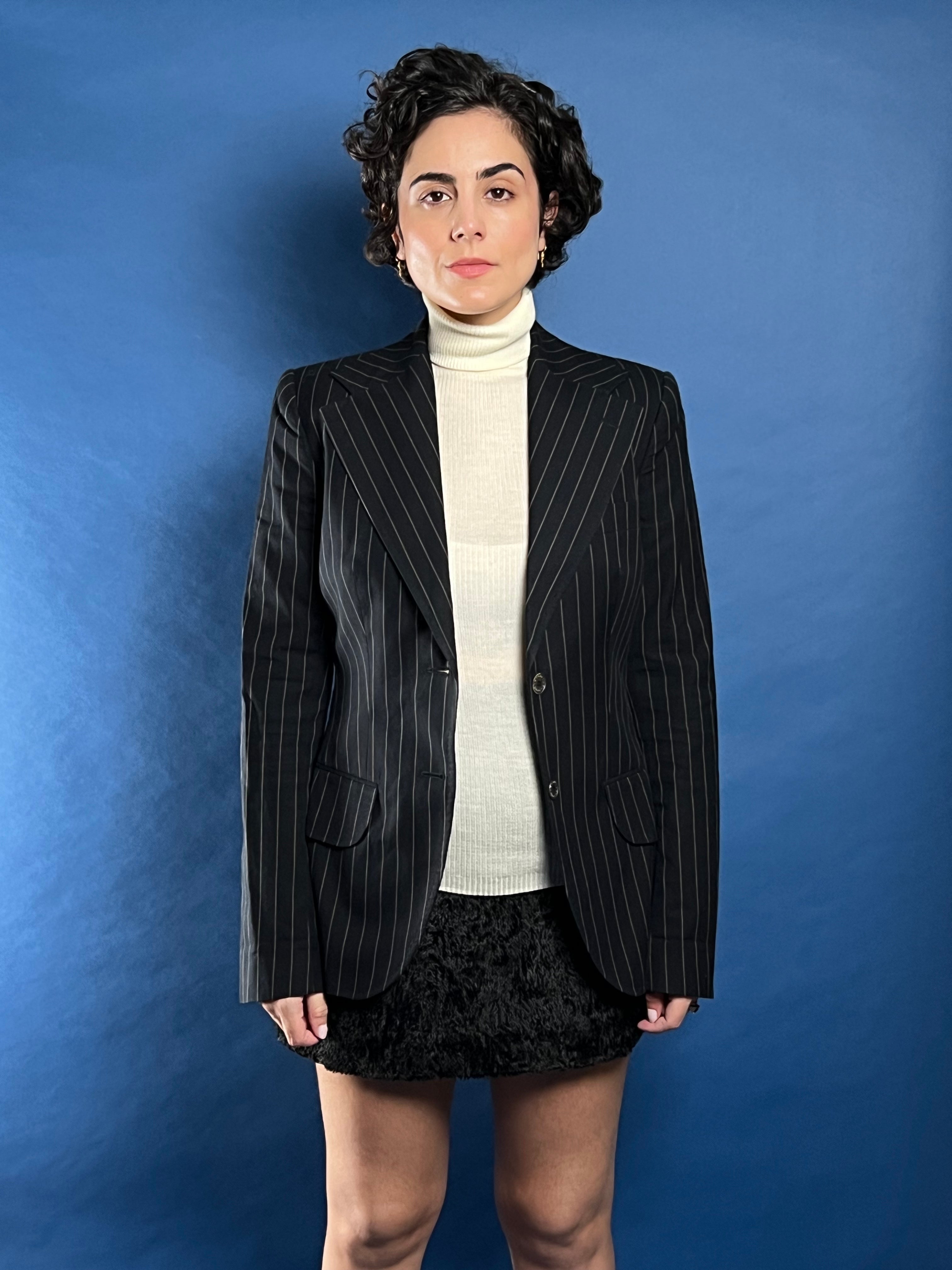 Vintage 1990s Dolce & Gabbana Pinstripe Blazer, Made in Italy