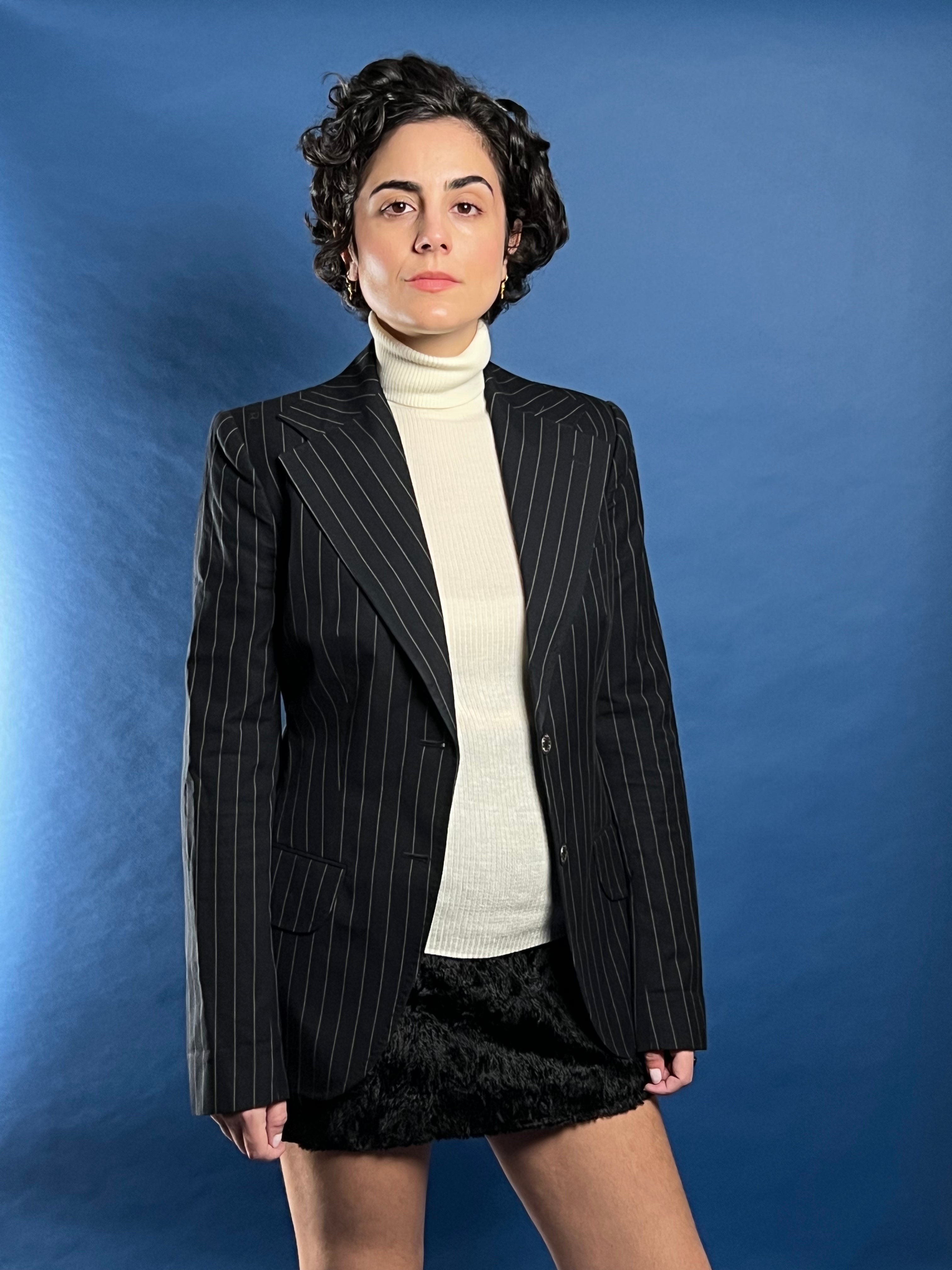 Vintage 1990s Dolce & Gabbana Pinstripe Blazer, Made in Italy