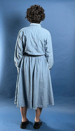 Load image into Gallery viewer, Vintage 1980s JAEGER Denim Maxi Aline Dress
