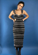 Load image into Gallery viewer, Vintage 1980s Disco Beaded Dress
