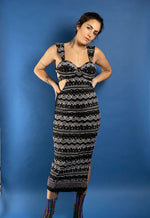 Load image into Gallery viewer, Vintage 1980s Disco Beaded Dress
