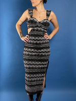 Load image into Gallery viewer, Vintage 1980s Disco Beaded Dress
