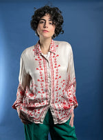 Load image into Gallery viewer, Vintage 1980s ESCADA by Margaretha Ley, 100% Silk Floral Shirt
