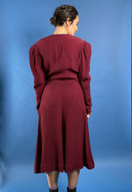 Load image into Gallery viewer, Vintage 1940s Crepe Evening Dress
