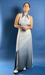 Load image into Gallery viewer, Vintage 1970s Ombre Halter Neck Long Dress
