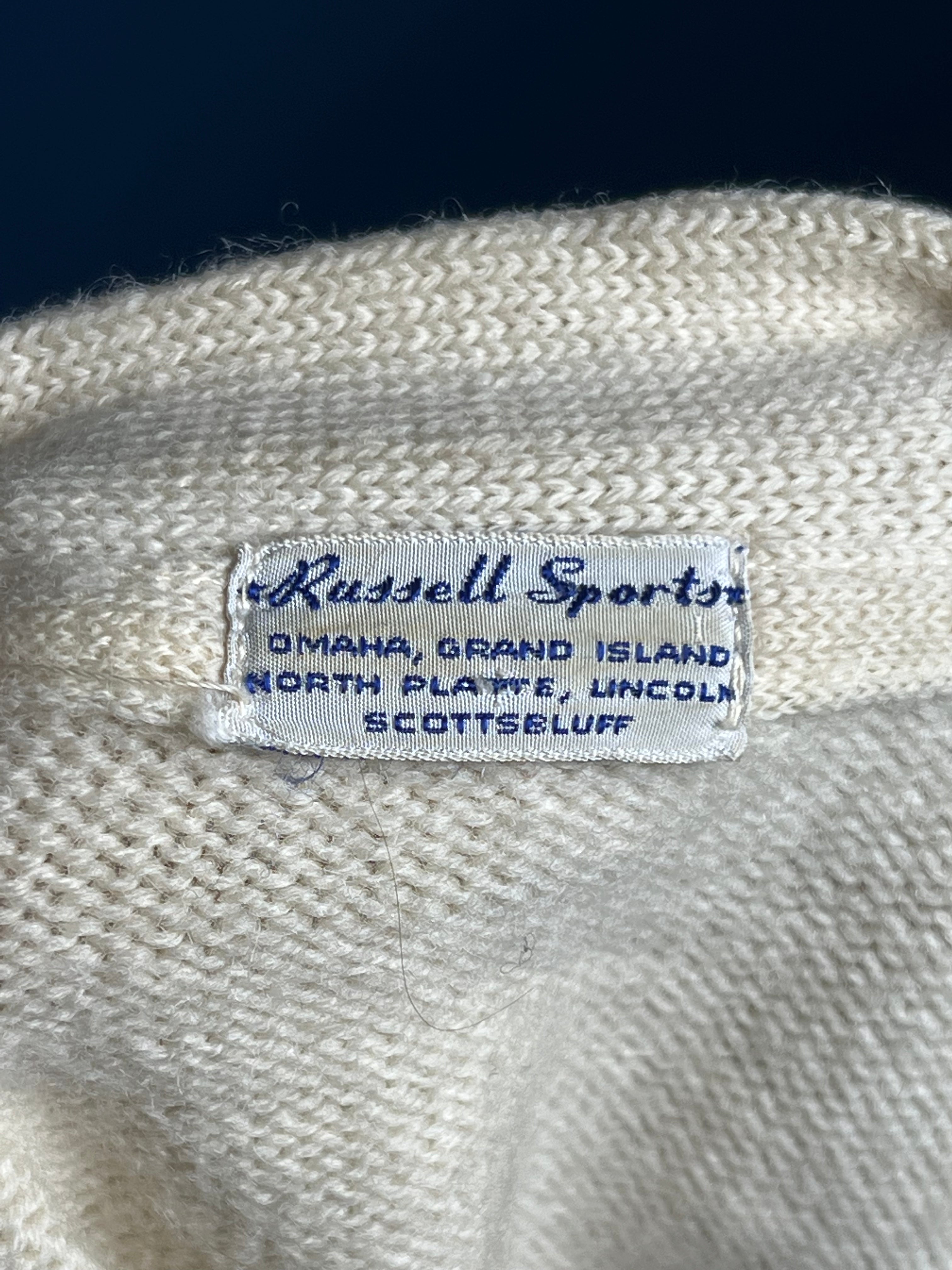 Vintage 1962' Russell Sports Knit Wool Jumper