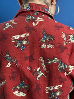 Load image into Gallery viewer, Vintage 1960s Rockmount Western Shirt w/ Cowboy Print
