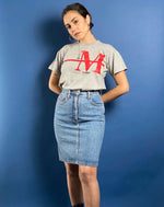 Load image into Gallery viewer, Vintage 1980s FIORRUCI Designer Denim Skirt
