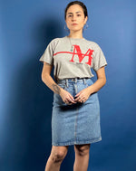 Load image into Gallery viewer, Vintage 1980s FIORRUCI Designer Denim Skirt
