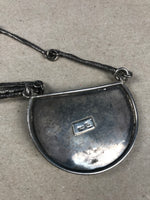 Load image into Gallery viewer, Vintage Mid Century Brutalist Silver Necklace
