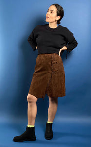 Vintage RALPH LAUREN Collection Suede Western Skirt