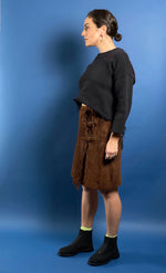 Load image into Gallery viewer, Vintage RALPH LAUREN Collection Suede Western Skirt
