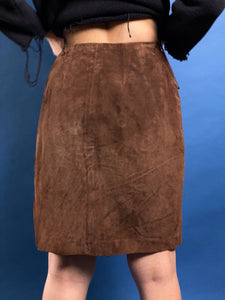 Vintage RALPH LAUREN Collection Suede Western Skirt