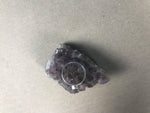 Load image into Gallery viewer, Vintage 1960s Brutalist Modern Amethyst Silver Ring
