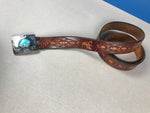 Load image into Gallery viewer, Vintage 1950s Native American Belt w/ Turquoise Stone
